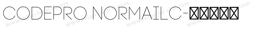 CodePro NormaILC字体转换